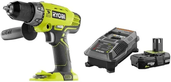 Ryobi 18V Brushless Cordless 1/2" Hammer Drill Kit