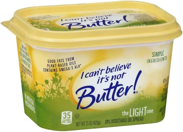 I Can't Believe It's Not Butter Light Vegetable Oil Spread