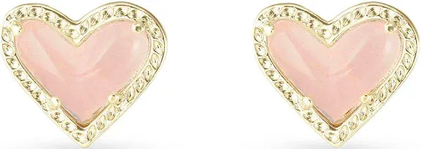 Kendra Scott Ari Gold Heart Stud Earrings
