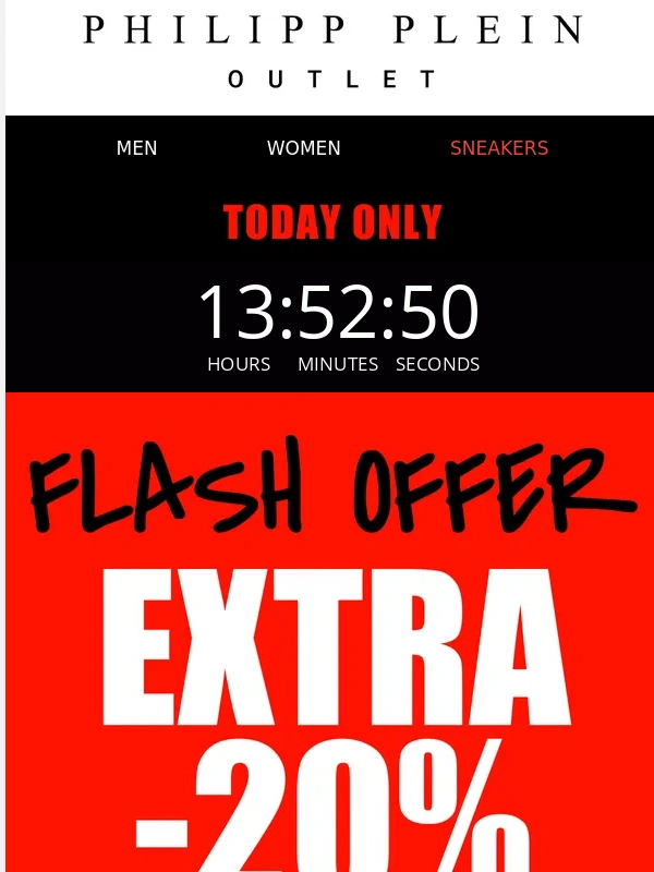 PHILIPP PLEIN - Plein Outlet: ⏰ EXTRA -20% on all items