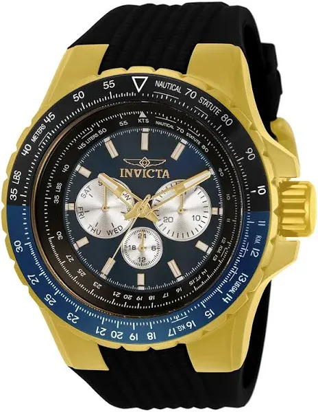 Invicta Men's Aviator Chronograph Quartz Black Dial Watch 33035