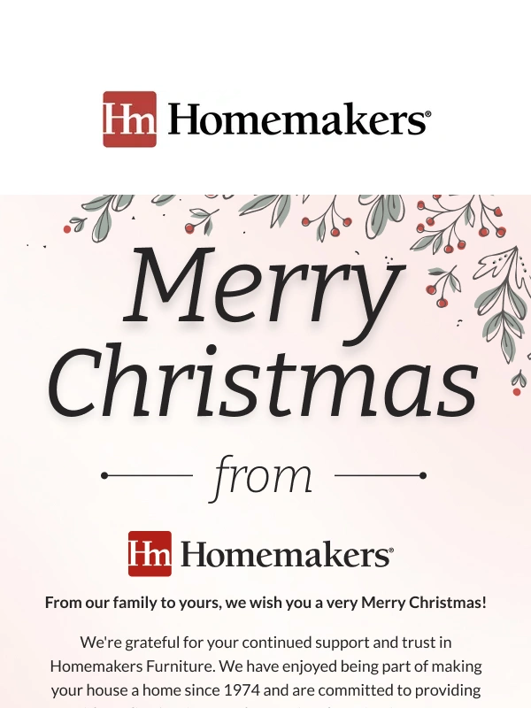 Homemakers - Merry Christmas from Homemakers?
