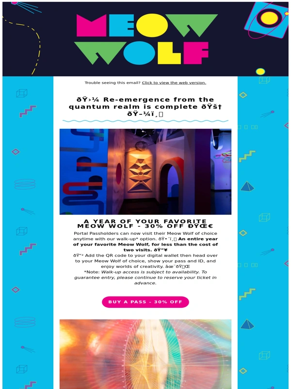 Meow Wolf - One year of Meow Wolf – 30% off ?️ + Ramen simulation ?