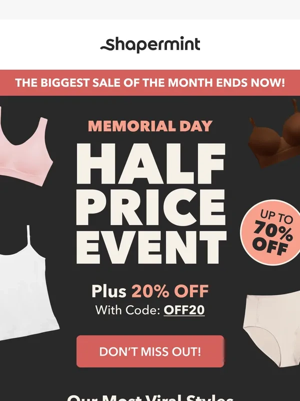 Shapermint - Everything Half Price ? Nothing Will Last
