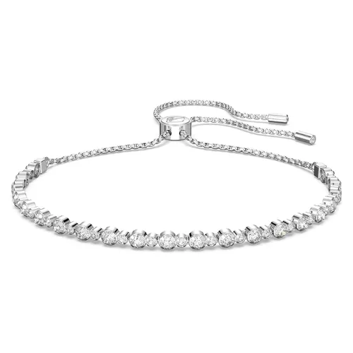 Prime members: Swarovski subtle bracelet with clear crystals