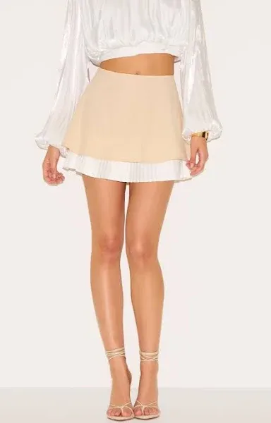 Women's Pleated Hem A-Line Skirt