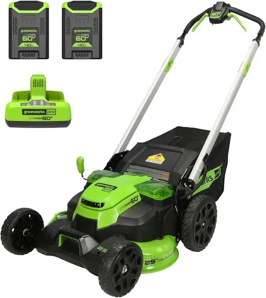 Greenworks Pro 60V 25-Inch Cordless Self-Propelled Lawn Mower