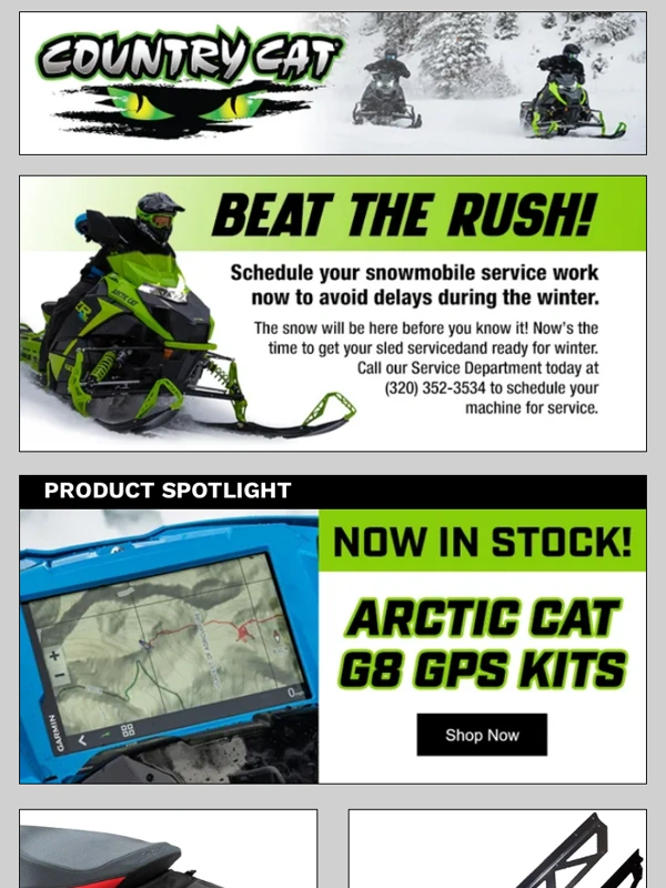 Country Cat - SNOW PRODUCT SPOTLIGHT: NOW IN STOCK! Arctic Cat G8 GPS Kits