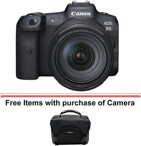 Canon EOS R5 Mirrorless Camera with 24-105mm f Lens