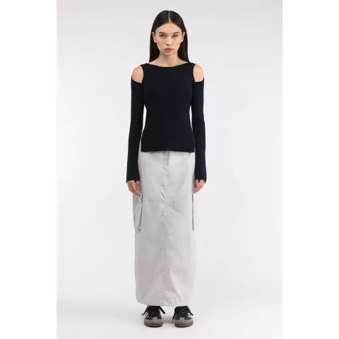 Oak + Fort MAXI CARGO SKIRT
