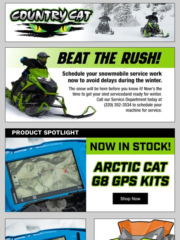 Country Cat - SNOW PRODUCT SPOTLIGHT: NOW IN STOCK Arctic Cat G8 GPS Kits