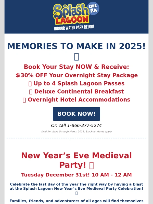 Splash Lagoon - Holiday Magic Brings BIG Savings! ✨