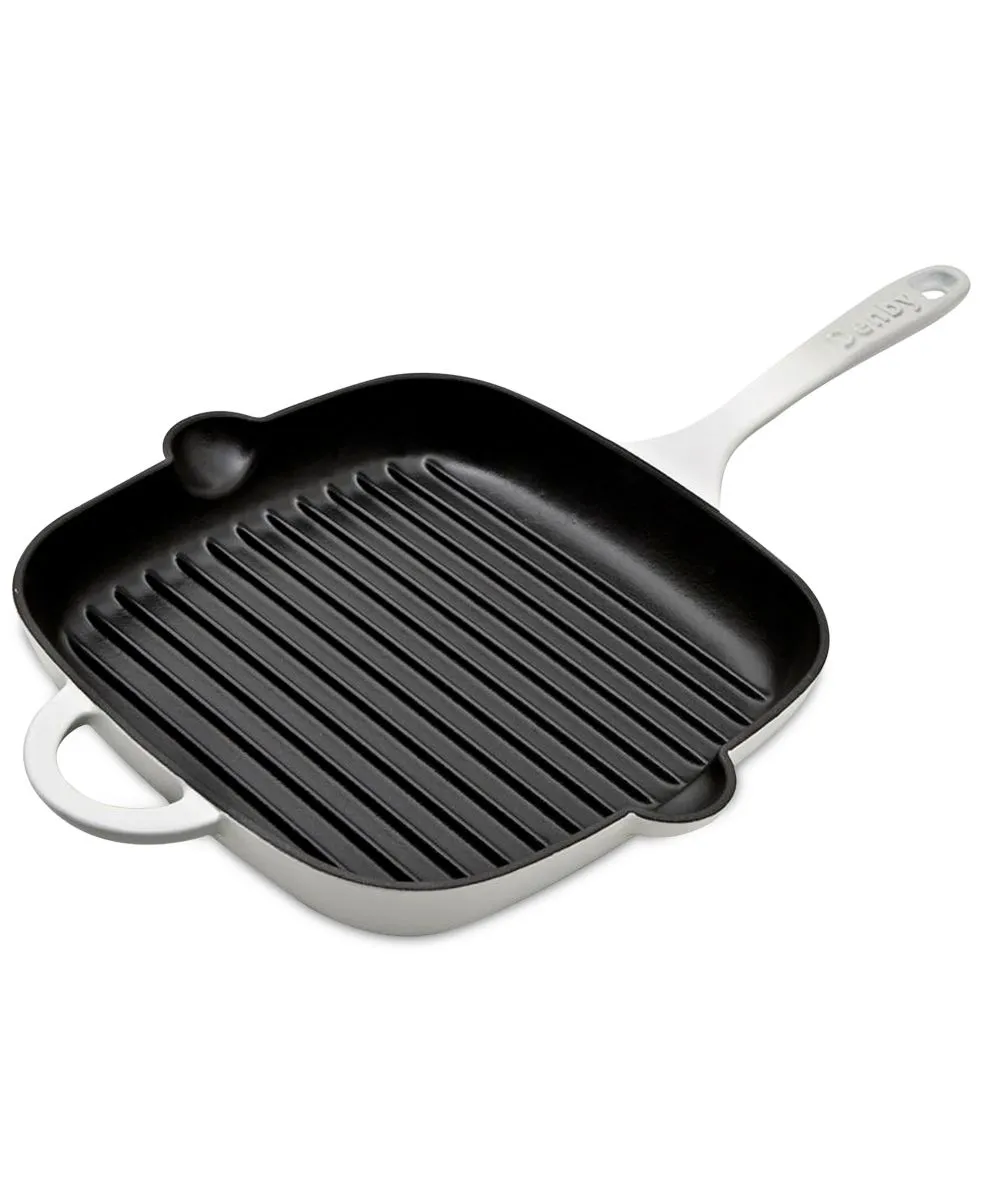 Natural Canvas 10 Inch Cast Iron Grill Pan