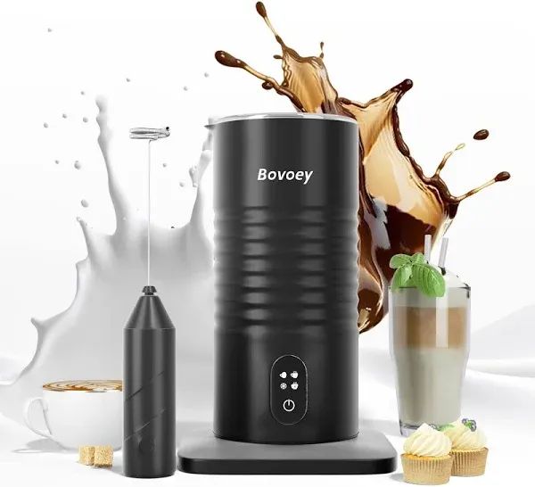 Bovoey Electric Milk Frother Handheld Bundle
