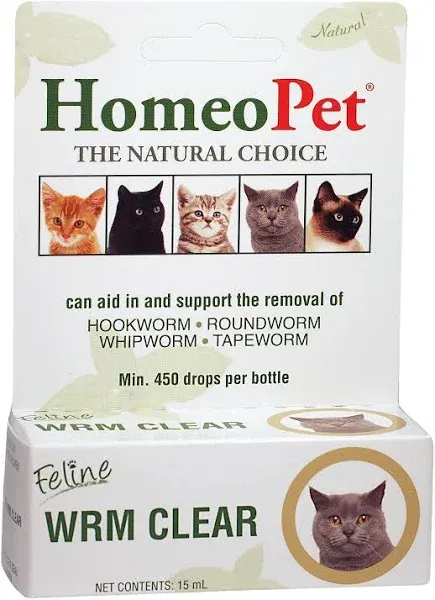HomeoPet Feline WRM Clear Drops