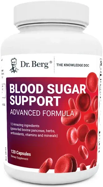 Dr. Berg Blood Sugar Support Advanced Formula 120 Vegetable Capsules
