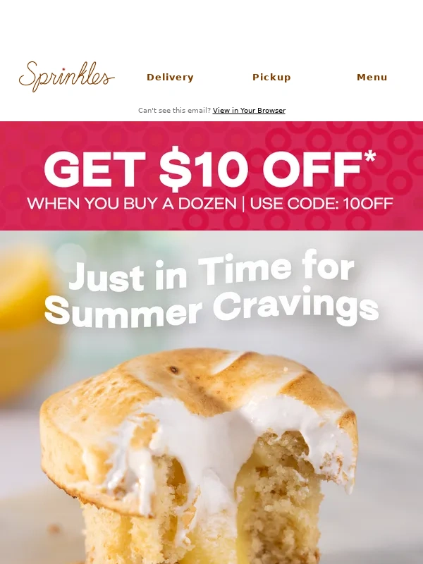 Sprinkles - Flavor Drop! Lemon Meringue is back ?