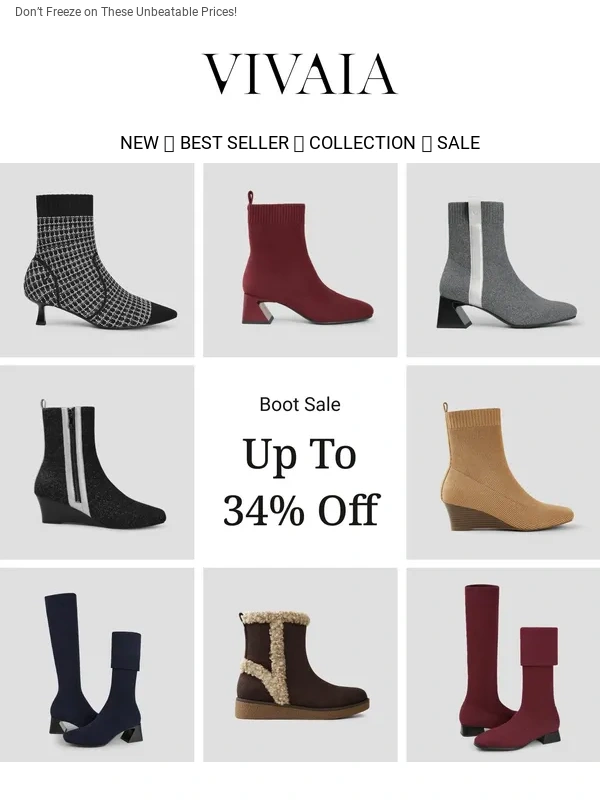 VIVAIA - Boot Sale Up to 34% Off!