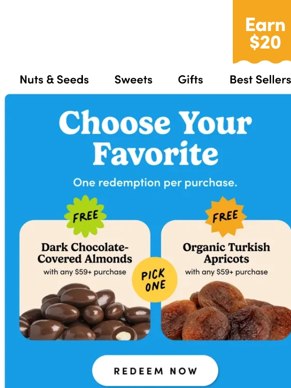 Nuts.com - Your *FREE* gift,on us!
