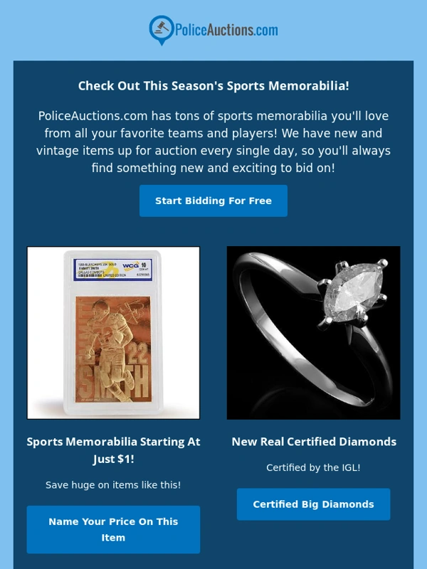 Police Auctions - Are You An Emmitt Smith Fan?