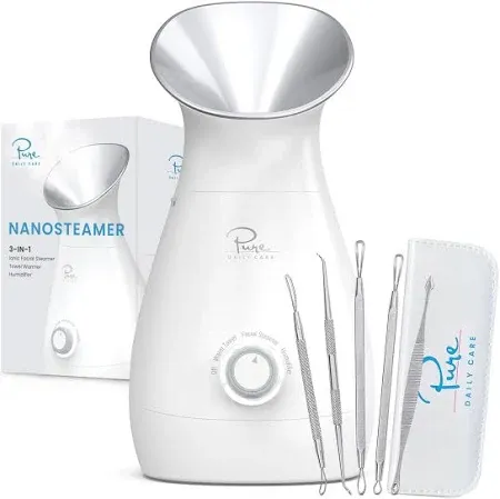 Pure Daily Care NanoSteamer Large 3-in-1 Nano Ionic Facial Steamer