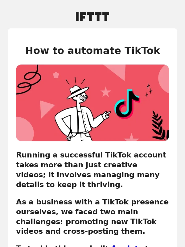 IFTTT - ⚡️ How to automate TikTok with IFTTT ⚡️