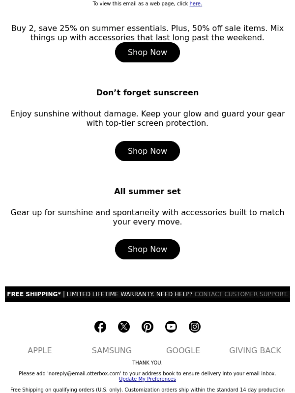 OtterBox - ☀️Summer starter pack — up to 50% off☀️