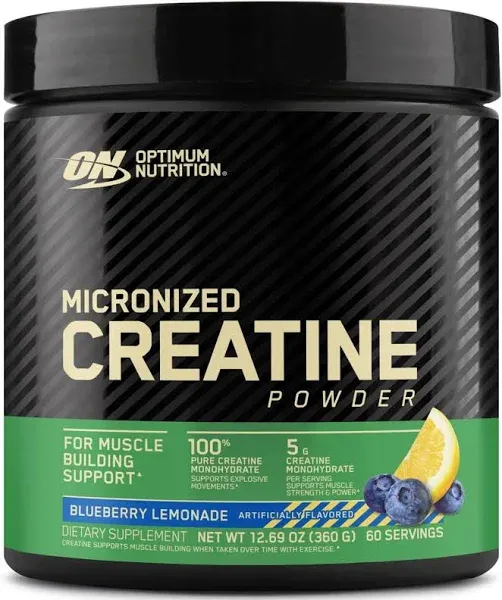 Optimum Nutrition Micronized Creatine Powder Blueberry Lemonade