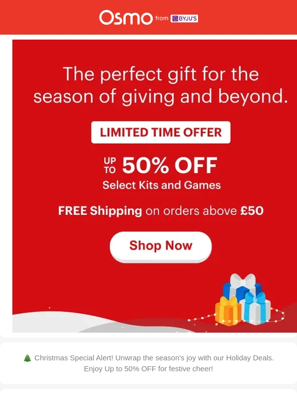 Osmo - ? Santa's Treat: 50% Off in Merry Christmas Special Deals