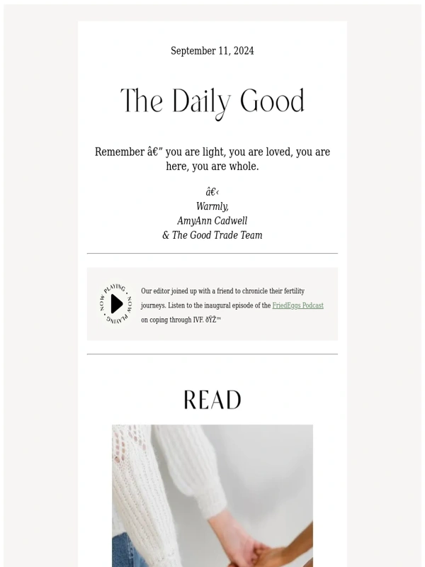 The Good Trade - 9.11.24 | ? Poems to send to your bestie