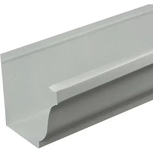 Spectra Metals 5" x 10' White K-Style Aluminum Gutter