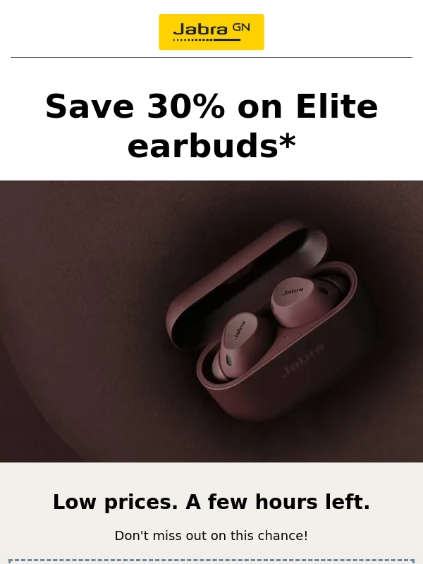 Jabra - 30% OFF for a few hours only