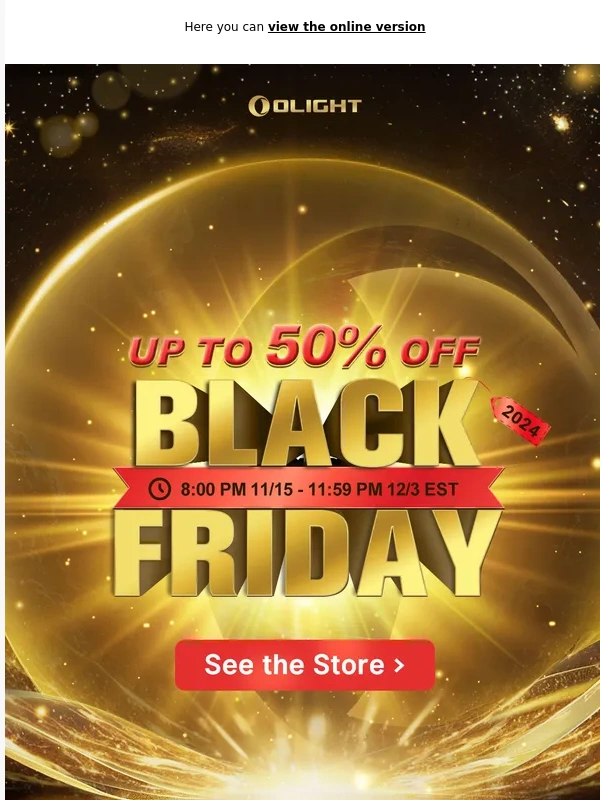 Olight Store - UP TO 50% OFF! Are you ready?
