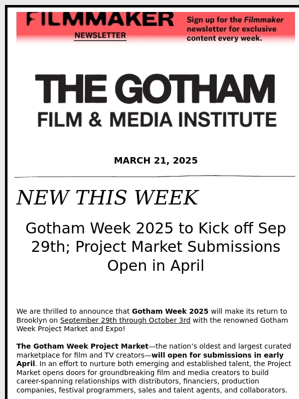 Airtable - This Week: Gotham Week 2025 Dates Announced
