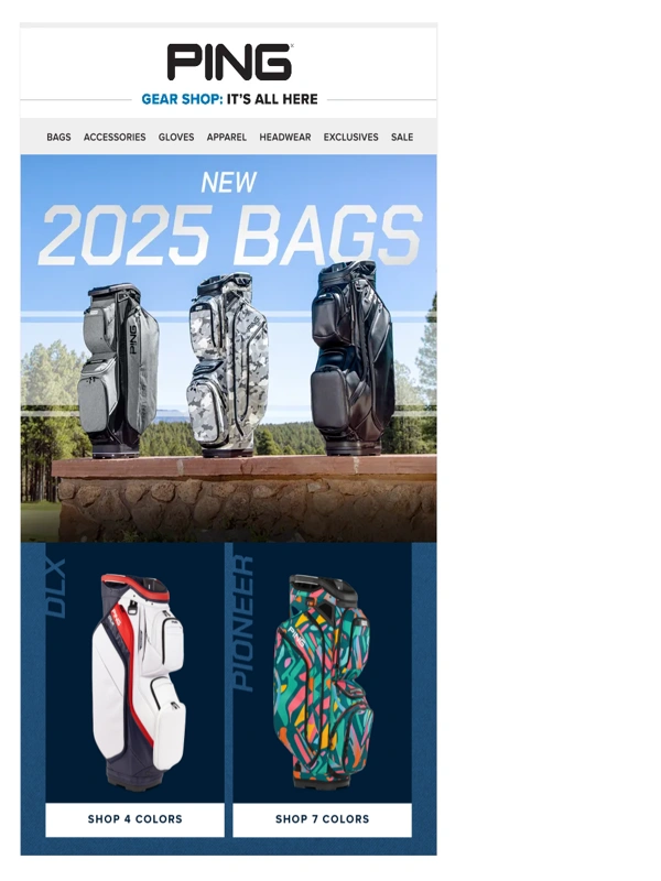 PING - New Bags,Fresh Styles,Bright Colors