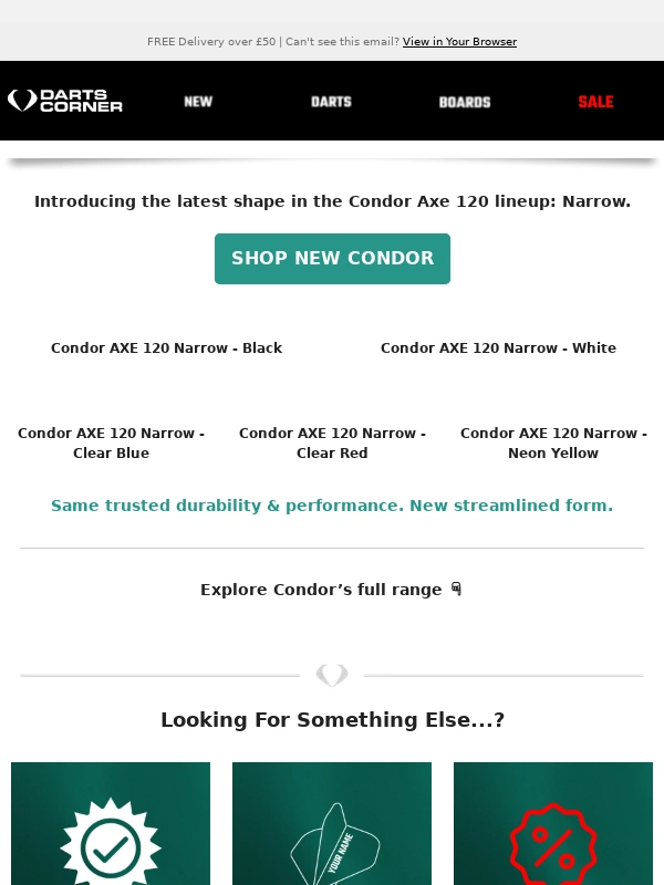 Darts Corner - NEW: Condor Axe 120 Narrow Has Landed ?