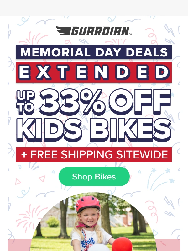 Guardian Bikes - Just for YOU! Sale Extended