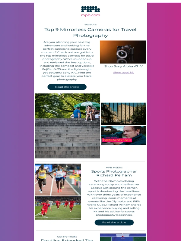 MPB - Perfect Your Travel Shots: Mirrorless Cameras Unveiled