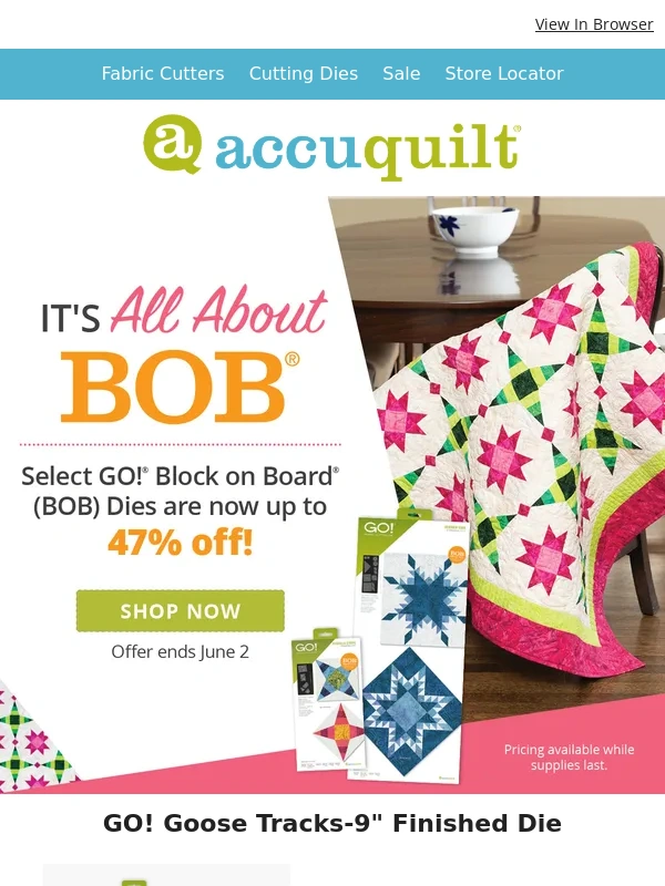 AccuQuilt - Spring Projects Straight Ahead ?