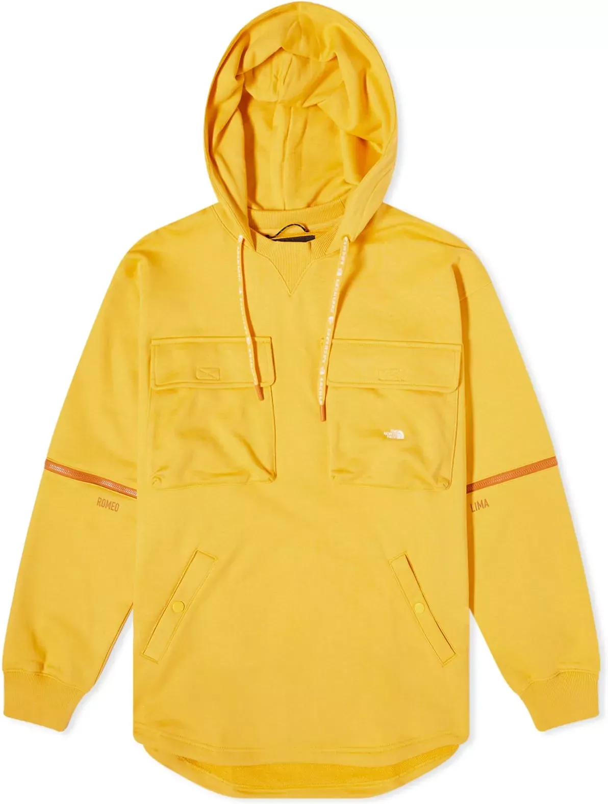 The North Face Men's UE Hybrid Hooded Jacket in Summit Gold, Size Medium