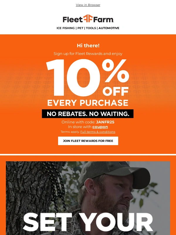 Mills Fleet Farm - Set your sights on top hunting & shooting gear