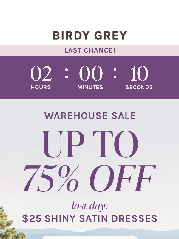 Birdy Grey - LAST DAY FOR UP TO 75% OFF!