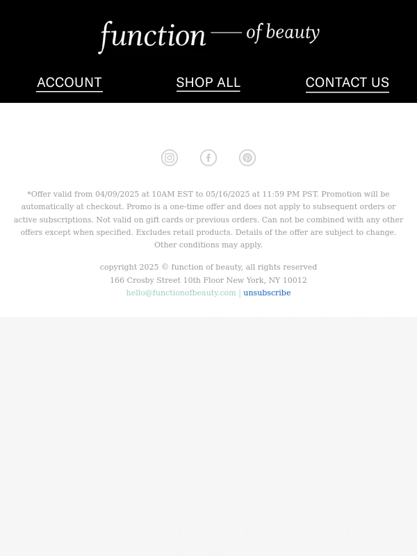Function of Beauty - FINAL HOURS ? Up to 30% Off Custom Haircare