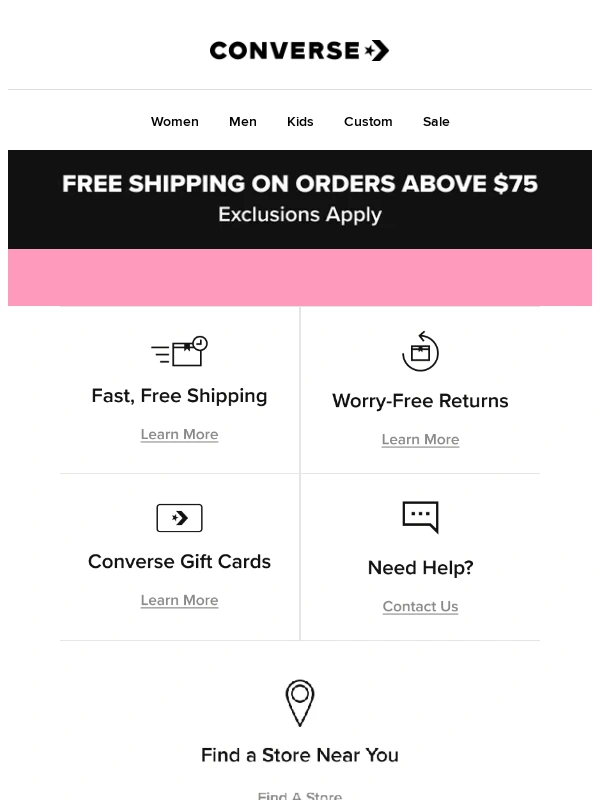 Converse - LAST CHANCE—25% off to show mom love