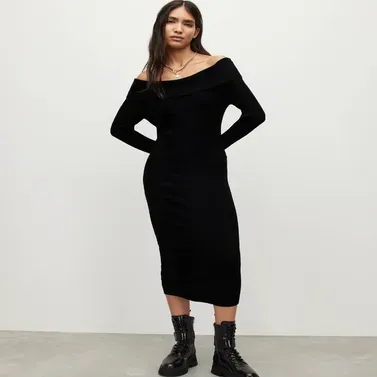 Livia Off-Shoulder Midi Dress
