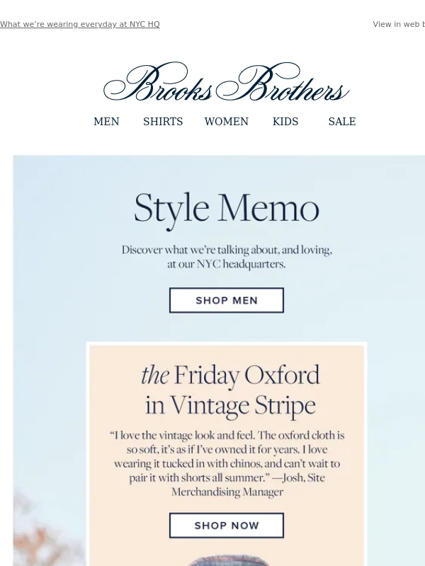 Brooks Brothers - The best of summer
