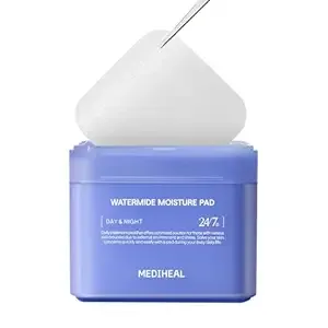MEDIHEAL - Watermide Moisture Pad, 100 Pads, Hydrating to Dry, Puffy, Coarse Skin