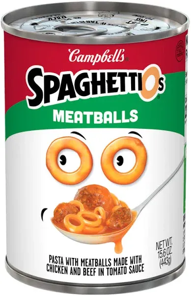 Campbell's SpaghettiOs Canned Pasta with Meatballs