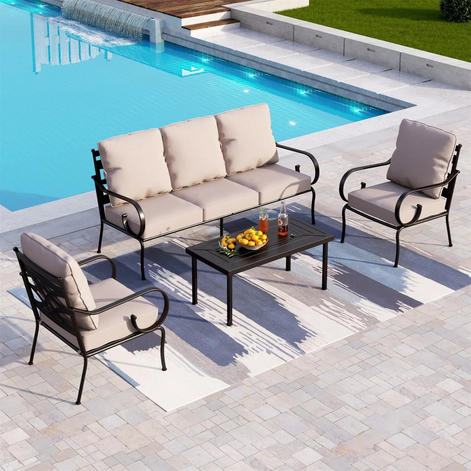 4pc Patio Conversation Set