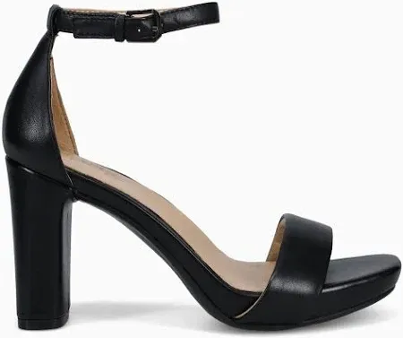 Naturalizer Women's Joy Leather Sandals Size 10, Black